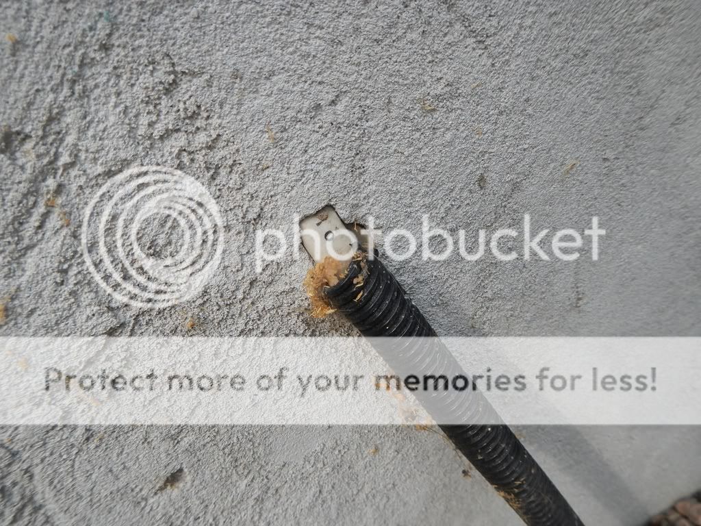 Exposed exterior conductor flex nylon conduit type